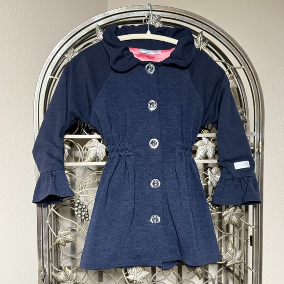 Exquisite ADDIE & ELLA Navy Blue Children's Dress Coat - NWOT's - Size 6